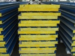 Corrugated rock wool roof sandwich panels