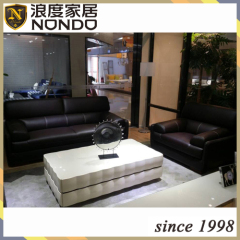 Sectional set leather sofa black sofa AA099