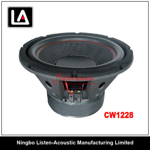 12 inch size Full Timbre auto woofer