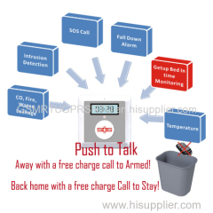 GSM SOS Call Senior Monitoring get up bed Alarm