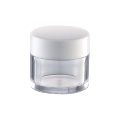 Clear cosmetic bottle