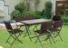 Folding Outdoor Dining Set BBQ Garden Furniture RattanTable And Chairs