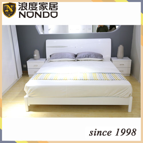 Contemporary bedroom bed design panel bed 5901