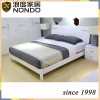 Morden MDF bed white color panel bed