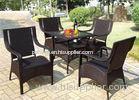 Modern Square Rattan Dining Set Indoor Apartment Balcony Furniture