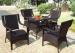 Modern Square Rattan Dining Set Indoor Apartment Balcony Furniture