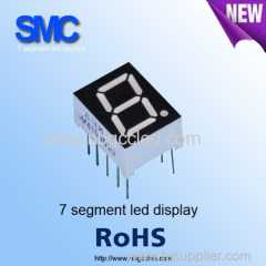 common size 0.5inch different colors 1 digit 7 segment led display