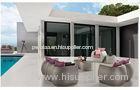 Grey Outdoor Rattan Sofa Set / Indoor Rattan Effect Garden Sofa Set