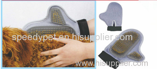 2015 New Customized Soft Pet Dog Massage Bathing Glove