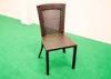 Brown Patio Furniture Outdoor Rattan Chairs with High Back