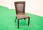 Brown Patio Furniture Outdoor Rattan Chairs with High Back
