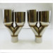 high polished low price stainless steel universal muffler parts flexible car exhaust pipe