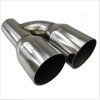 High Quality Single Straight Cut Exhaust Pipe Tip 2.5&quot; Inlet 4&quot; Outlet Stainless Steel