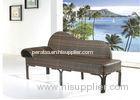 Piano Shape Rattan Chaise Lounge / Multi Position Sun Lounger