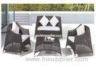 Brown BBQ Rattan Garden Furniture Sofa Sets with Aluminum Frame