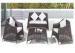 Brown BBQ Rattan Garden Furniture Sofa Sets with Aluminum Frame