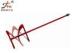 OEM Red Round Bar Steel Hand Paint Mixer Stirrer For Construction Field