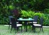 Round Rattan Garden Furniture Outdoor Dining Table with 4 Chairs