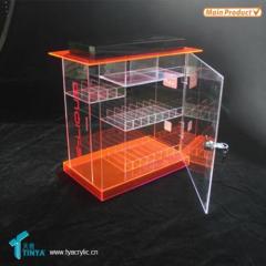 Manufacturer Custom Clear Glass E liquid Holder Plastic E juice Stand Rack Acrylic E cigarette Display Case Stand Rack