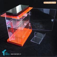 New Products Locking Counter Display Clear Glass E cigarette Display Cabinet Showcase Acrylic E cigarette Display Box