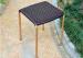 Contemporary Rattan Stools Furniture , Square Wicker Patio Furniture