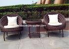 Weatherproof Rattan Egg Chair Set