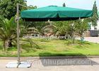 Commercial Square Parasol Outdoor Sun Umbrella With 360 Degree Foot Pedal