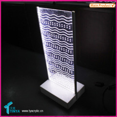 Promotional High End Acrylic LED light Retail Store Freestanding Display Rack