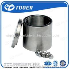 tungsten carbide jars with lid/cemented carbide grinding jar