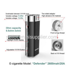2015 wholesale new product 25w defender mod box