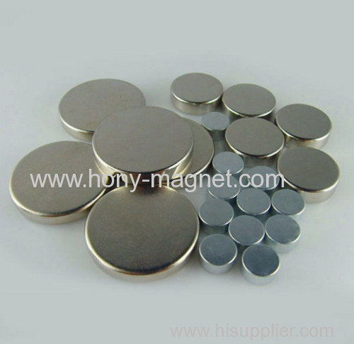 Permanent Disc shaped black epoxy sintered ndfeb magnets