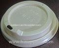 90mm Coffee Disposable Cup Lids / Disposable PS Lids For Paper Cups
