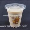 Transparent Disposable Cup Lids Eco Friendly For Dessert 100mm