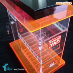 High Grade Acrylic Coutertop Lockable e Cigar Display Shelf