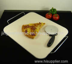 Ceramic square pizza stone