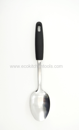 S.S. Cooking Spoon (1.0 mm soft grip handle)