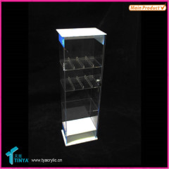 High Quality lockabe E cig Display Box 4 Tire e liquid Display Shelf