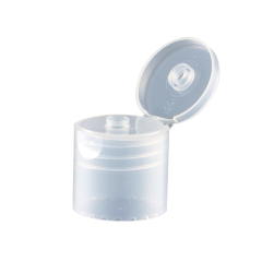 Flip top PP plastic cap transparent