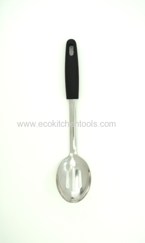 S.S. Slotted Spoon (soft grip handle)