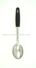 S.S. Cooking Spoon ( soft grip handle)