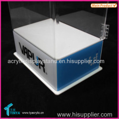 Factory Acrylic E liquid Counter Display Lucite E cigarette Stand Plastic E cigarette Blister Display Cabinet Showcase