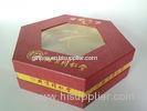 Hexagon Shape Personalized Rigid Gift Boxes, Luxury Food Packaging Box For Festival Gift