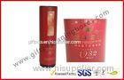 Embossed / Hot-Stamping Cylindrical Wine Packaging Boxes , Custom Printed Wine Boxes with Matel Cap