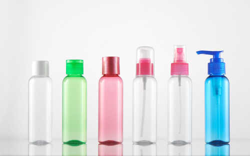 100ml plastic PET transparent cosmetic bottle with pump and sprayer