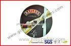 Round Baileys Chocolate Gift Packaging Boxes With Offset Printing / Ribbon for Wedding Dress