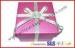 Handmade Texture Paper Gift Packaging Boxes , Custom Rigid Board Cup Gift Box with Ribbon