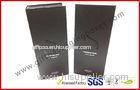 Handmade Matt Black Paper Gift Packaging Boxes , Spot UV Hard Board for Hair Extension Gift Boxes