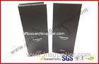 Handmade Matt Black Paper Gift Packaging Boxes , Spot UV Hard Board for Hair Extension Gift Boxes