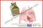 Texture Customized 250G Peral Paper Gift Chocolate Packaging Boxes , Wedding Favor Boxes With Ribbo