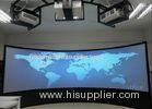 Custom Silver Cylindrical Screen , Curved Projection Screens For Cinema , Simulation